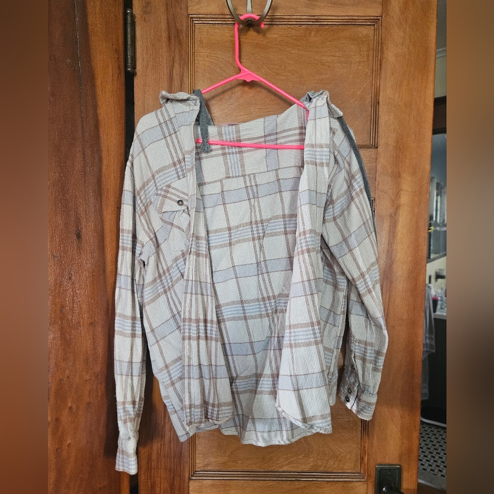 Flannel with hood